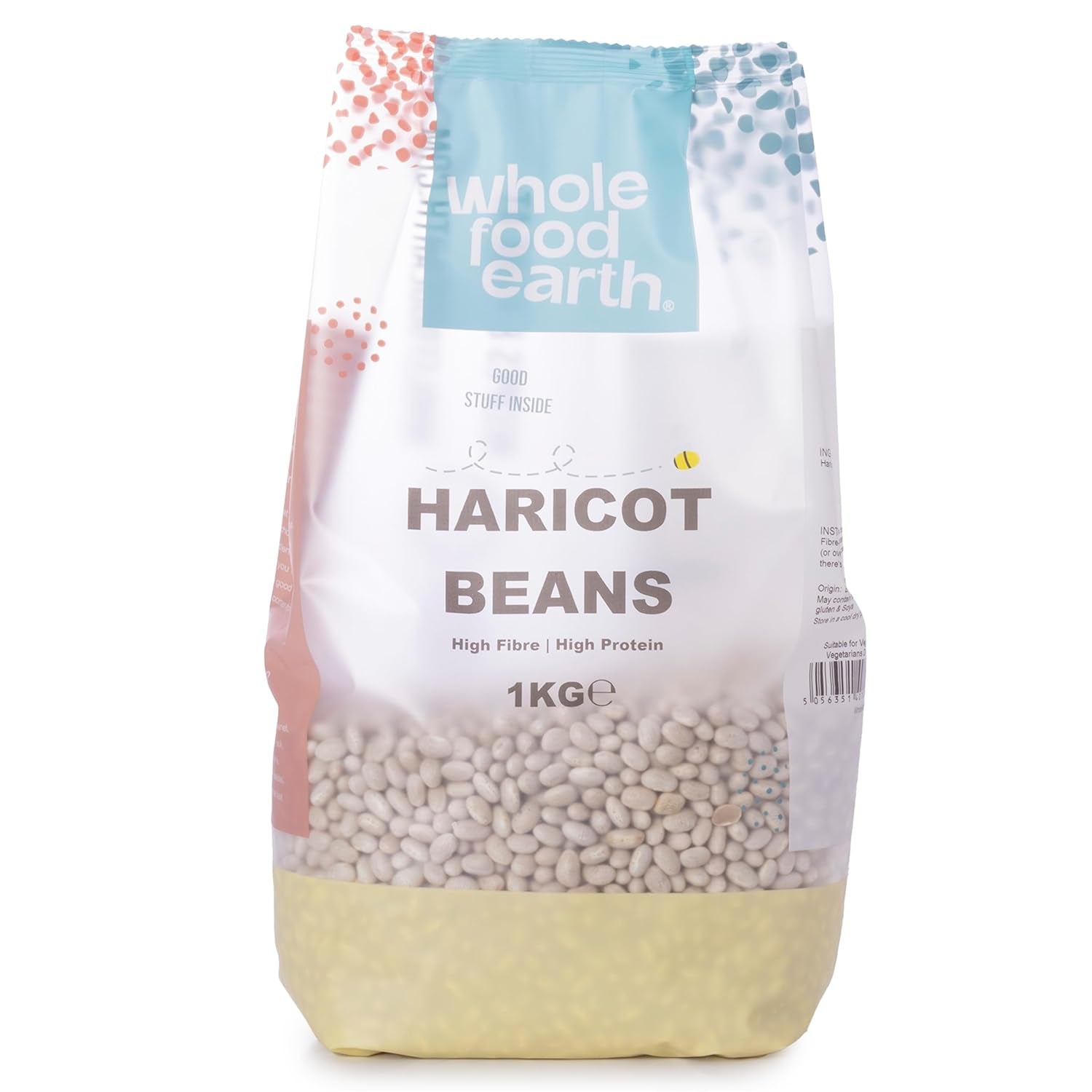 Fagiolini Integrali Terra 1kg | Non OGM | Naturale | Ricco di fibre | Ricco di proteine