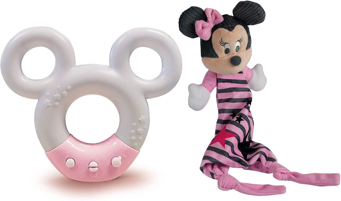 Clementoni 17396 Disney Baby Minnie Lampada con suoni e colori Luce notturna Bianca Musica 0 mesi + Giochi Bebe Naty Shop Lampada Baby Minnie