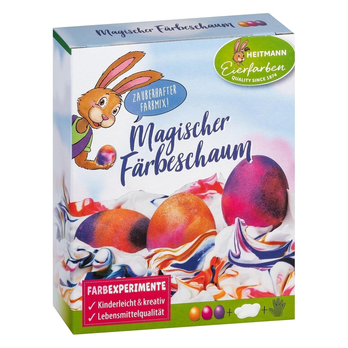 Heitmann Egg Colors - Esperimenti sulle uova - Schiuma colorante magica