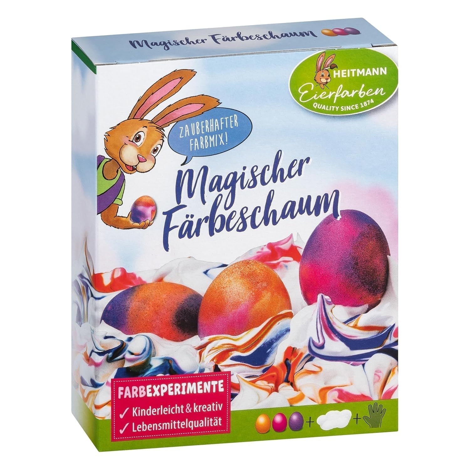 Heitmann Egg Colors - Esperimenti sulle uova - Schiuma colorante magica
