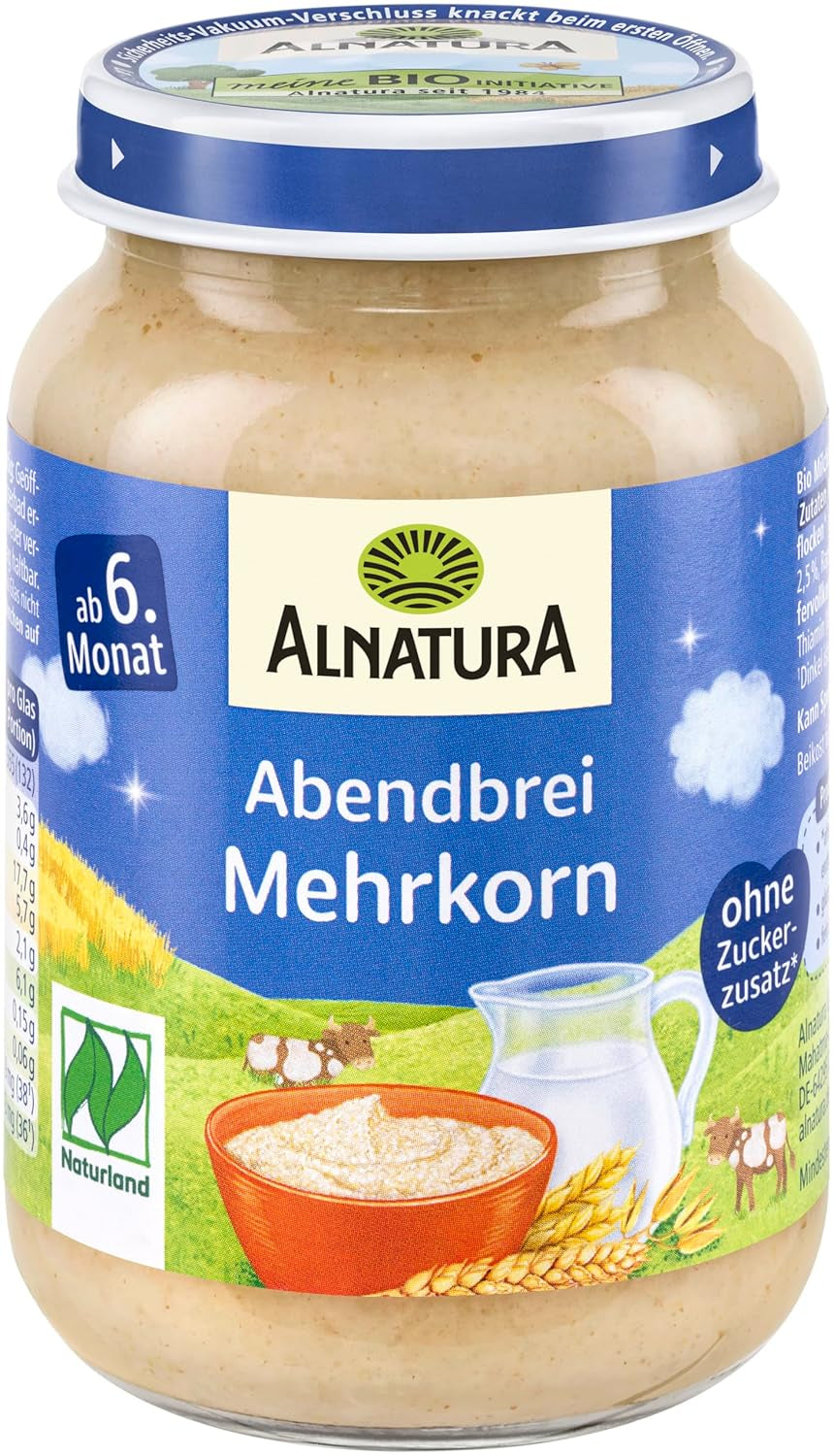 Porridge multicereali Naturland dai 6 mesi, 6 x 190 g