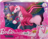 Barbie Pegasus Magic Hide and Seek - Giocattolo interattivo con luci e suoni, 10 accessori, Ali arcobaleno, dai 3 anni in su, HLC41