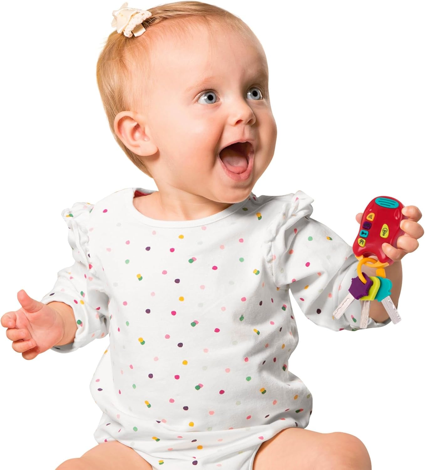 Battat toy key baby toy - Portachiavi colorato per auto con luci e suoni per bambini da 10 mesi in su Bebe Toys Naty Shop