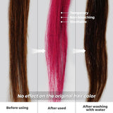 Tintura temporanea per capelli 4,23 once Cera colorata per uomini e donne Lavabile Colore naturale Pomata Tintura istantanea per capelli per feste Cosplay Halloween (Rosso) Naty Shop Tinture per capelli