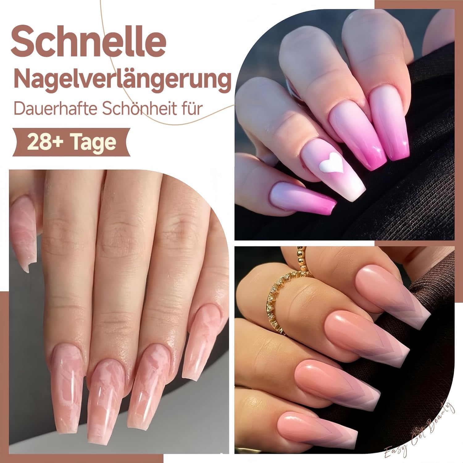 Punte per unghie in gel ballerina 216 pezzi 12 dimensioni Punte per unghie in gel morbido Copertura completa Set di estensioni per unghie Semi opaco Fai da te Home Art