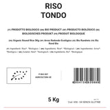 Riso tondo biologico 5 kg