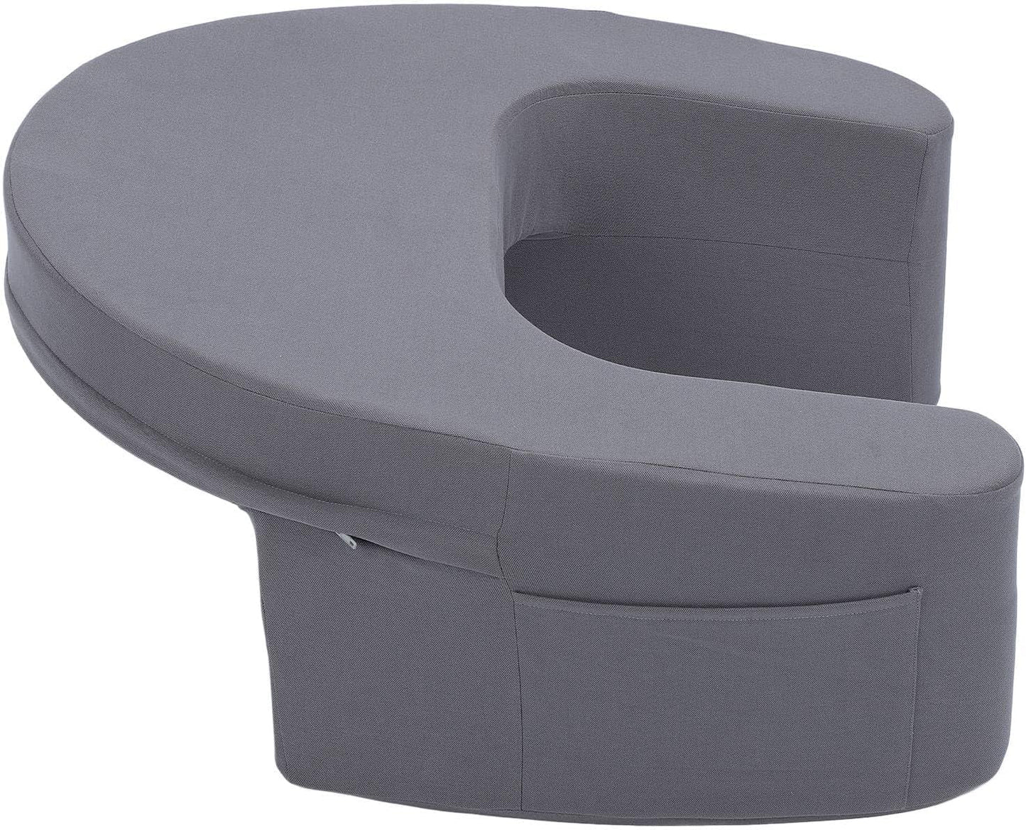 Cuscino da lettura per letto e divano, Cuscino da gioco, Cuscino da gioco per laptop, Cuscino da gioco con braccioli e tasca laterale, per adulti che giocano, leggono, guardano la TV, giocano sul divano