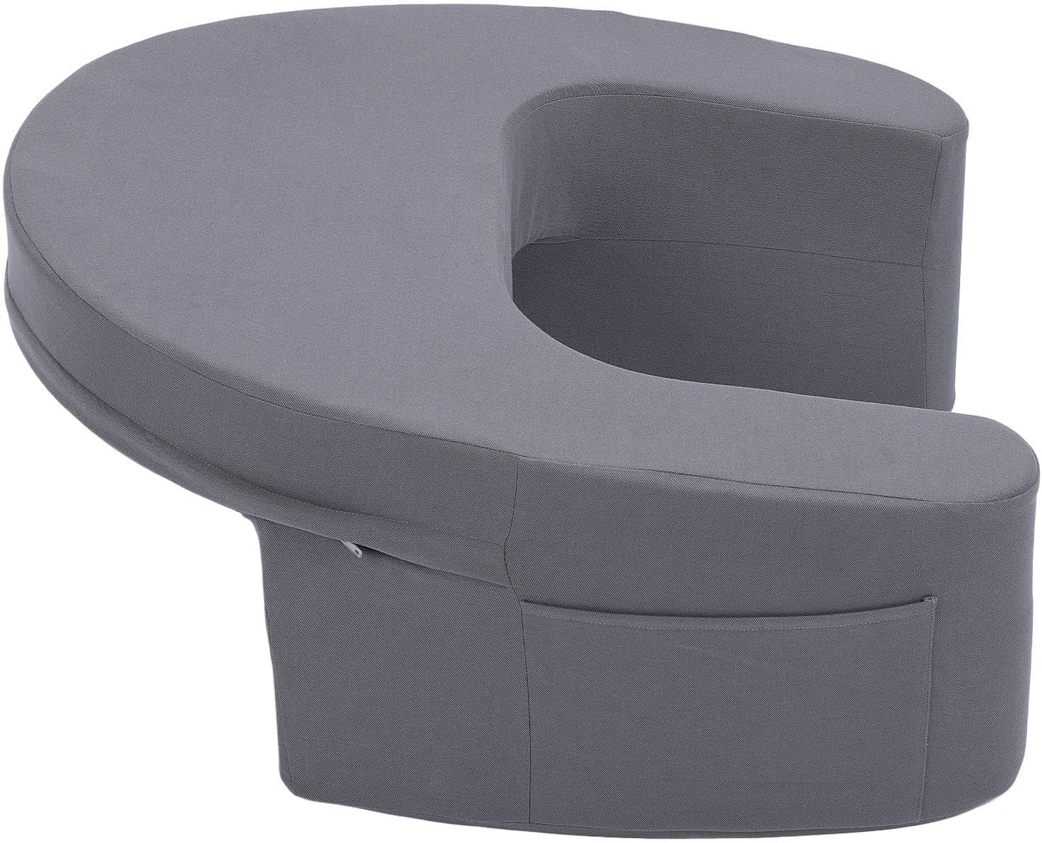 Cuscino da lettura per letto e divano, Cuscino da gioco, Cuscino da gioco per laptop, Cuscino da gioco con braccioli e tasca laterale, per adulti che giocano, leggono, guardano la TV, giocano sul divano