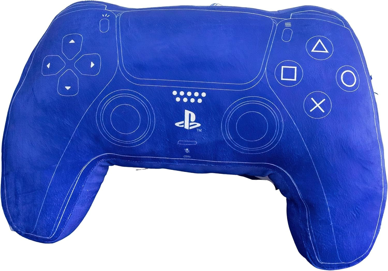 Mondo dei personaggi: cuscino a forma di controller PlayStation con licenza ufficiale, design portatile, cuscino in peluche imbottito | Perfetto per la camera da letto o l'arredamento del gioco, titolo predefinito dei cuscini standard Blue Naty Shop