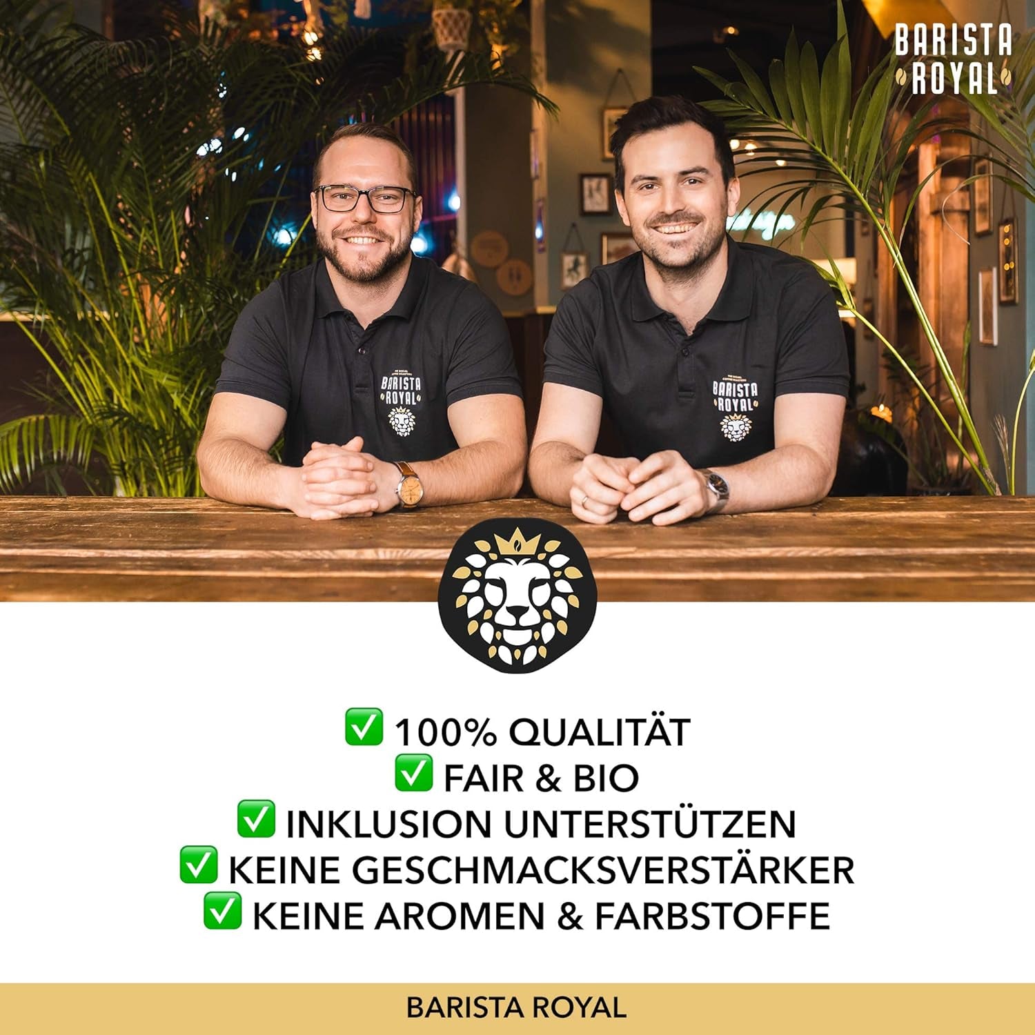 BARISTA ROYAL Bio Espressobohnen 1kg "Gran Señor" | Kaffeebohnen freschi direttamente dall'Honduras | 100% Arabica Espresso ganze Bohnen | Ideale per completamente automatico e Siebträger