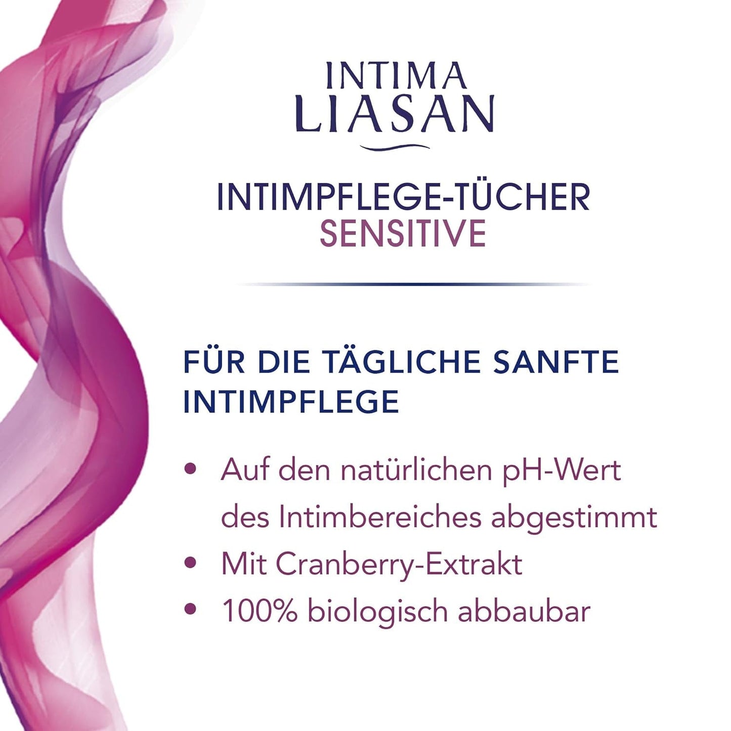 Intima Liasan di Sagrotan Salviette per l'igiene intima Sensitive, senza sapone e senza alcool, 30 pezzi (confezione da 5)