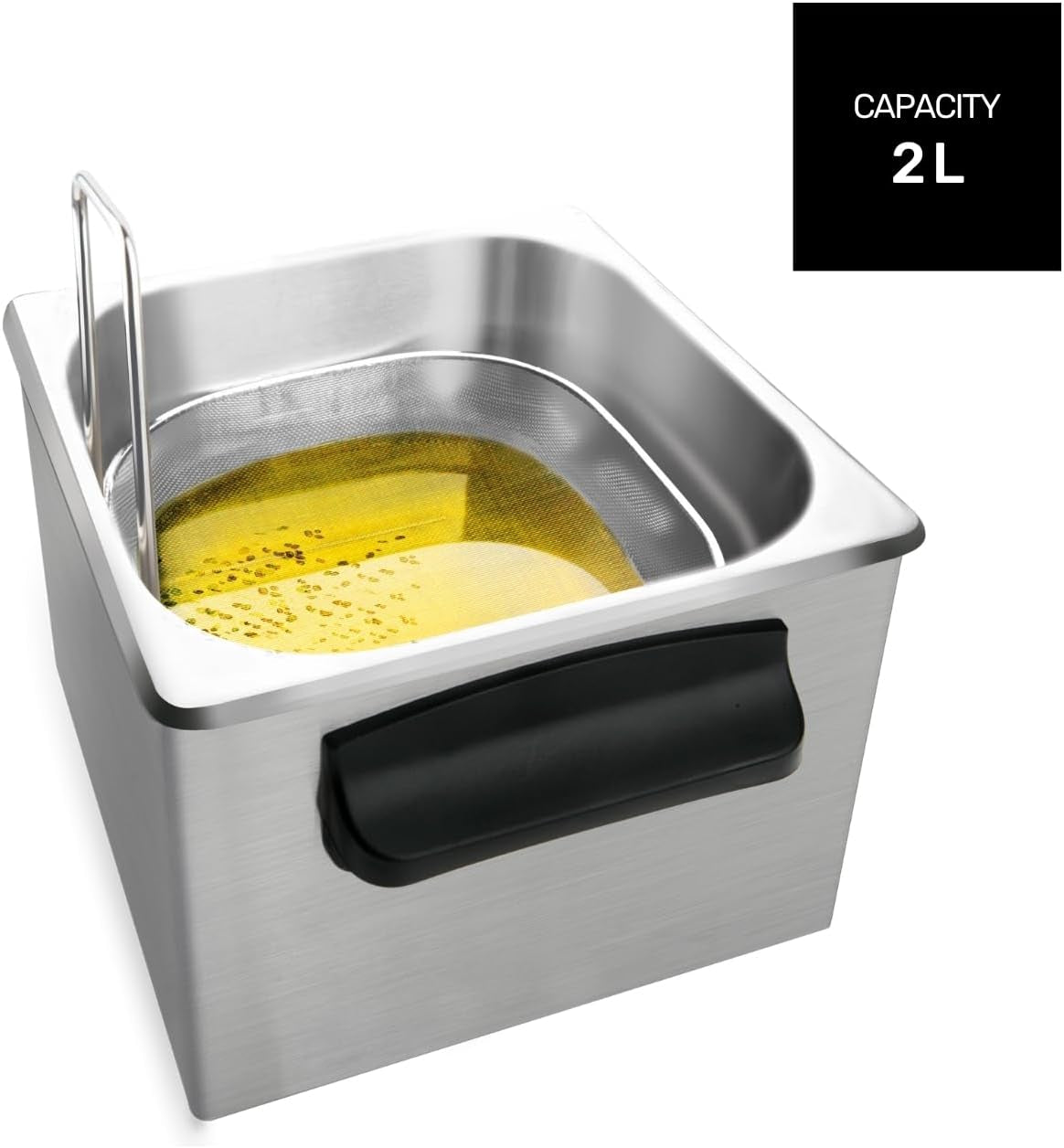 Taurus Professional 2 plus - Friggitrice ad olio, 2 litri, 1700 W, acciaio inox 18/8 Elettrodomestici Naty Shop