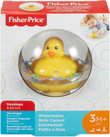 Fisher-Price WaterMates Ducky Ball, Divertente Anatra in Palla di Coriandoli, Giocattolo per Bambini, Palla da Gioco, Giocattolo da Bagno, da 3 Mesi, 75676 Baby Toys Naty Shop