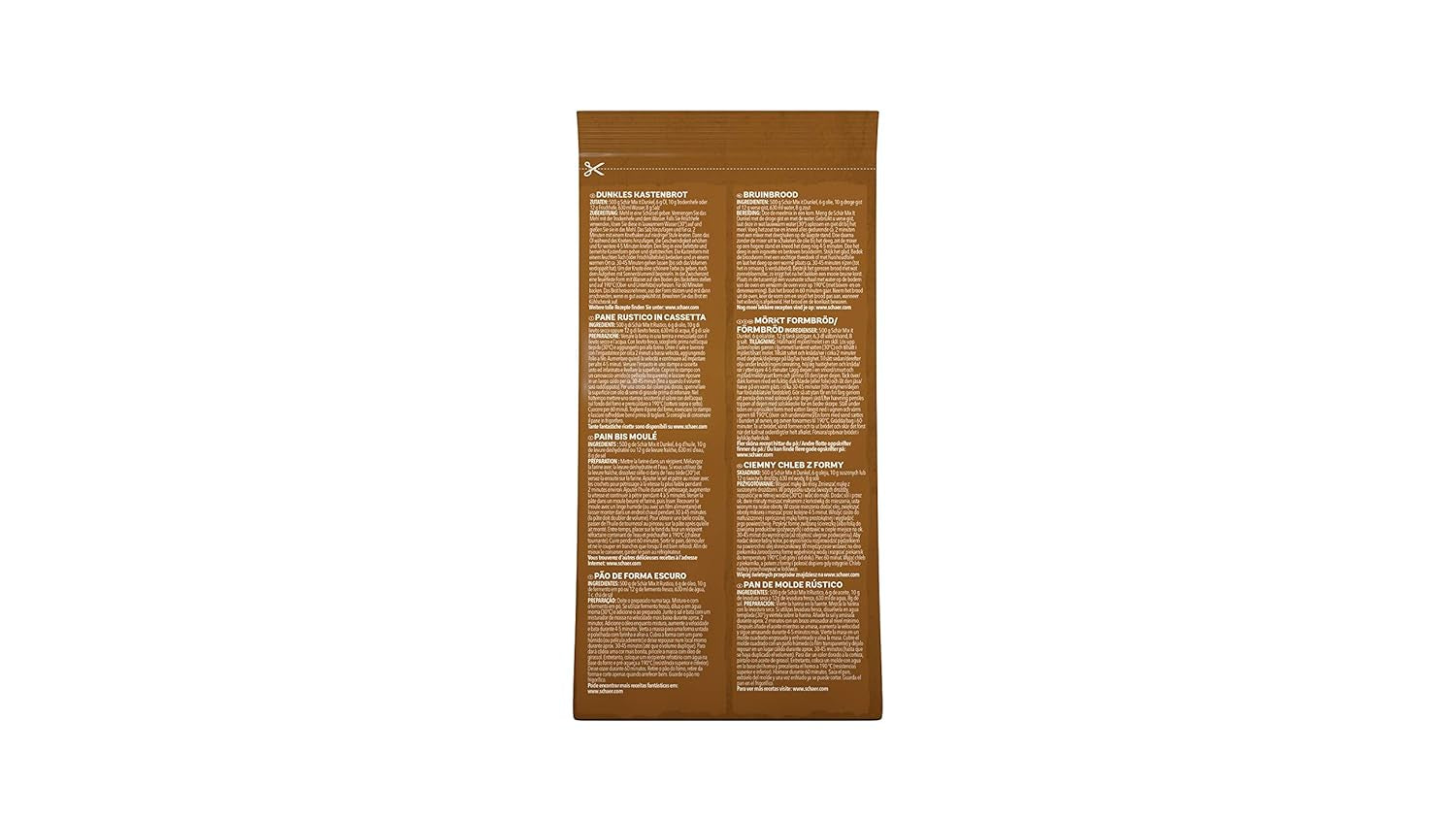 Mix It Dunkel Backmischung Glutenfrei 1Kg, 10Er Pack Miscela per panificazione e cottura Naty Shop