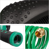 Relaxdays Tubo A Spirale Allungabile Fino A 20 Metri Tubo Flessibile da Giardino con Spruzzatore 7 Tipi di Getto Verde
