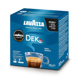Lavazza A Modo Mio Dek Cremoso, 256 capsule caffè, per espresso decaffeinato con note aromatiche di mandorle e candite, 100% Arabica, intensità 7/13, tostatura media, 16 confezioni