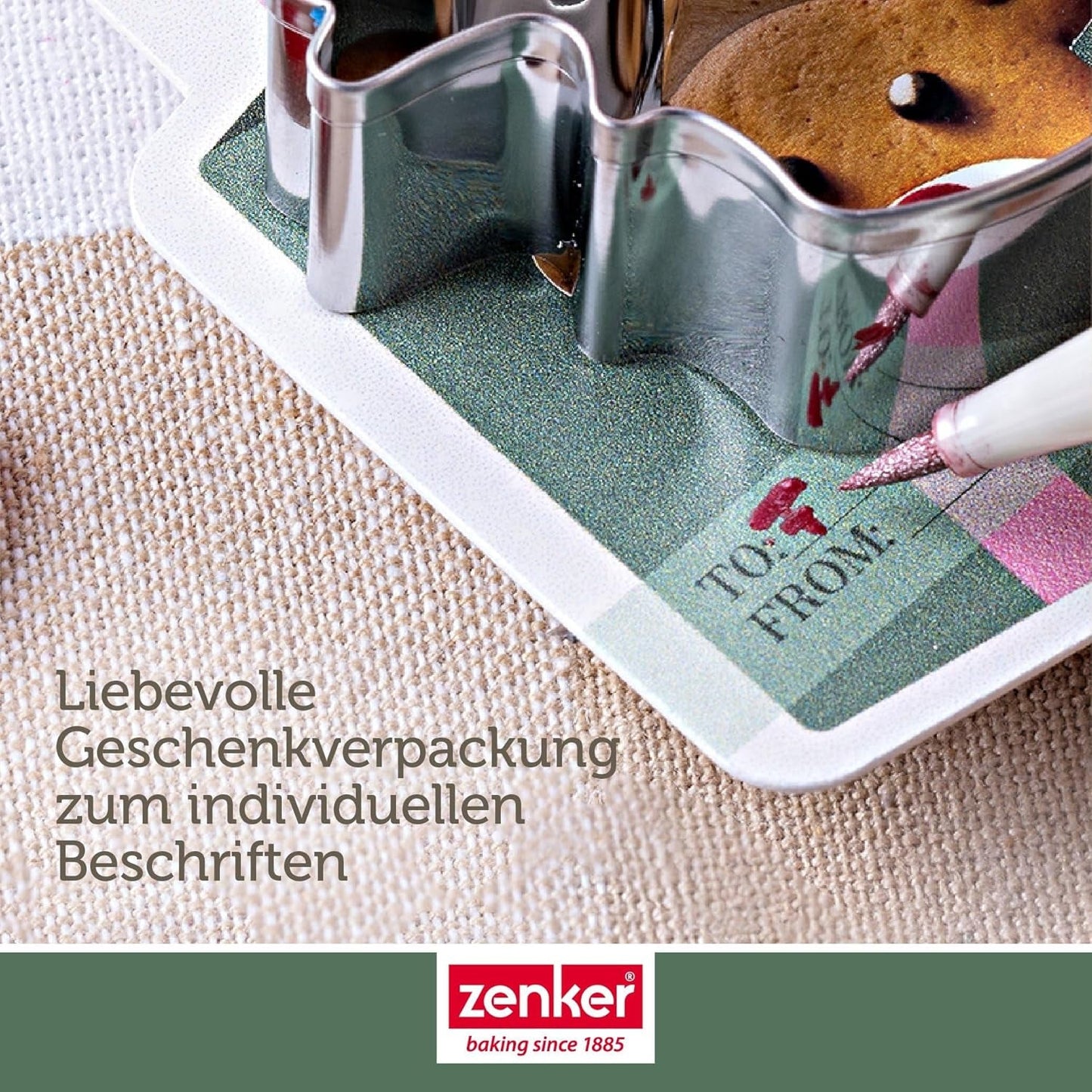 Zenker Ausstecher-Set Linzer Herz und Stern aus Edelstahl – Perfekt für Weihnachtskekse, 3-teilig, inkl. Geschenkverpackung, spülmaschinengeeignet und rugginefrei – Il negozio di dolciumi di Natale