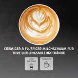 Caso Espresso Gourmet - Macchina per caffè espresso con portafiltro in acciaio inossidabile, potente pompa Ulka da 19 bar, con montalatte, per caffè macinato o capsule di caffè ESE, per 2 tazze, con scaldatazze