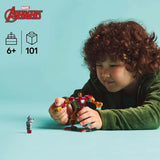 LEGO Marvel Iron Man Mech vs. Ultron - Giocattolo da supereroe con 2 minifigure - Action figure con braccia, gambe e dita mobili - Regalo per ragazzi e ragazze dai 6 anni in su 76307 Besuche den LEGO-Store Building Sets