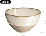 MÄSER 931512 Nottingham Serie Vintage Servizio di stoviglie per 4, Servizio combinato da 20 pezzi con forme rotonde irregolari in look retrò, Piastrella, Beige