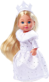 Simba Evi, Principessa dei Sogni d'Amore, Gioca con la Bambola con un Abito Invernale da Sogno con Finiture in Pelliccia ed Elementi Glitter, 12 cm, da 3 Anni in su