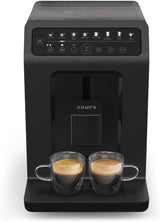 Macchina per caffè espresso automatica Krups EA897B Evidence ECOdesign, funzione automatica espresso e cappuccino, tecnologia Quattro Force, tazze per il latte one-touch, 8 preimpostazioni, sistema del latte, 1450 W