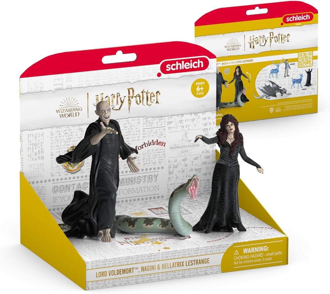 Schleich 42684 Lord Voldemort, Nagini e Bellatrix Lestrange, Da 6 anni, HARRY POTTER - gioca figura, 21 X 16 X 18 cm Action figures Naty Shop
