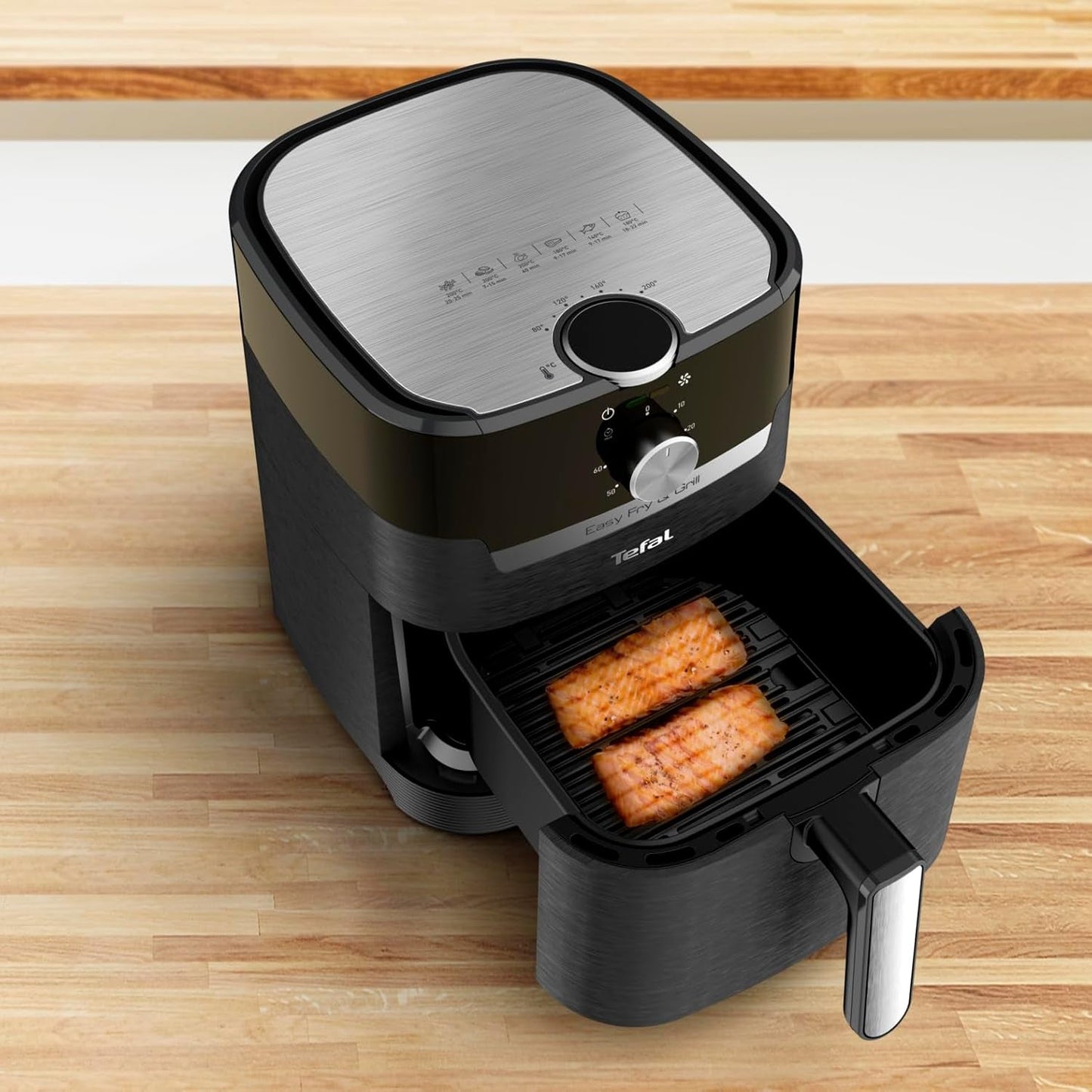 Friggitrice ad aria classica Tefal EY5018 Easy Fry & Grill, tecnologia 2 in 1 (friggitrice ad aria e grill), XL, 4,2 litri per 6 porzioni, 1550 watt Elettrodomestici Naty Shop