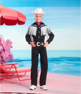 Ken BARBIE il FILM - Bambola da collezione in abito western, camicia vintage, cappello da cowboy, stivali bianchi del film per bambini dai 3 anni in su, bambole HRF30 Naty Shop