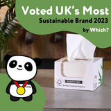 Tovaglioli da cocktail in bambù The Cheeky Panda | tovaglioli bianchi Tovaglioli di carta da 100 pezzi