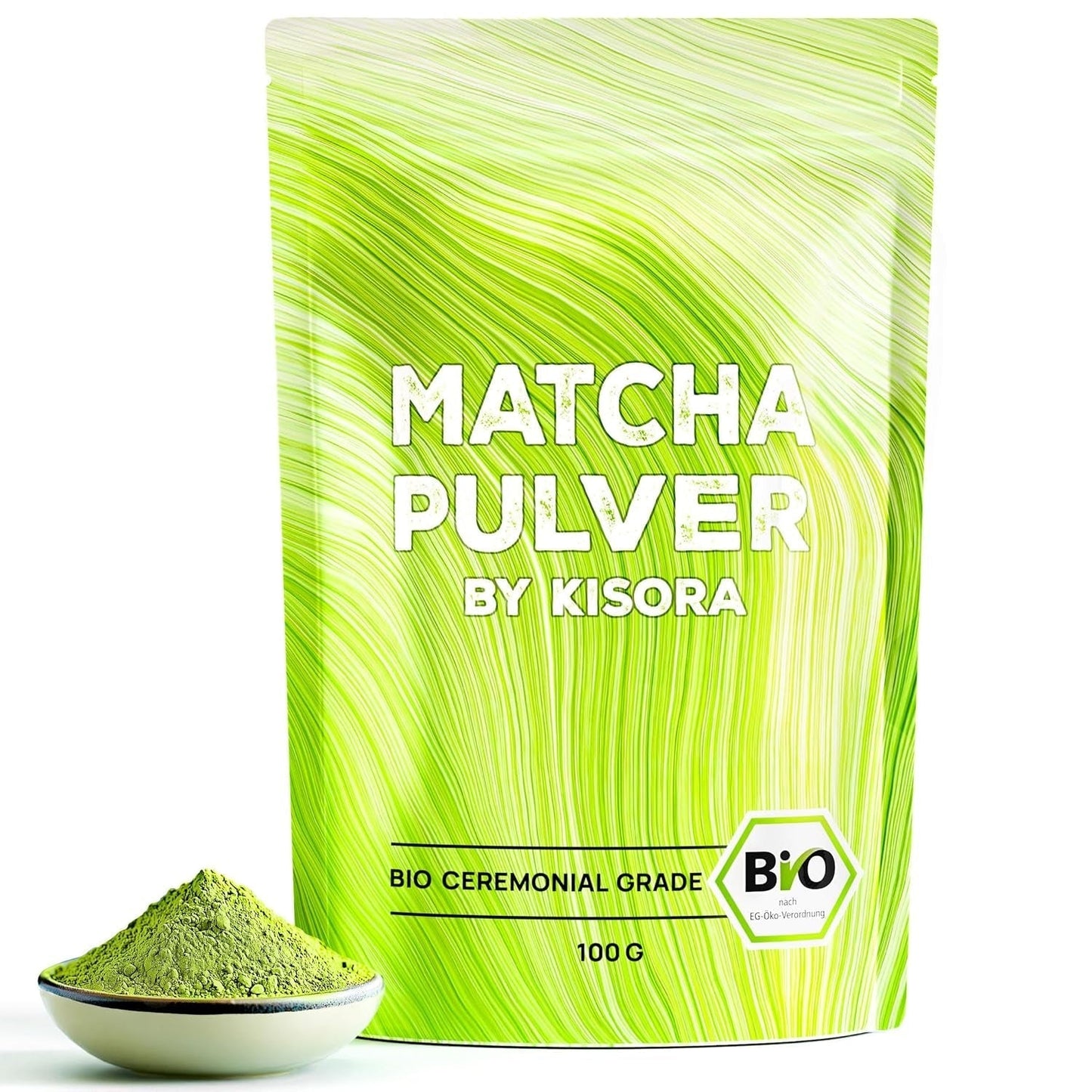 Tè verde Matcha cerimoniale qualità BIO 100G Polvere di tè verde Matcha biologico al 100%.