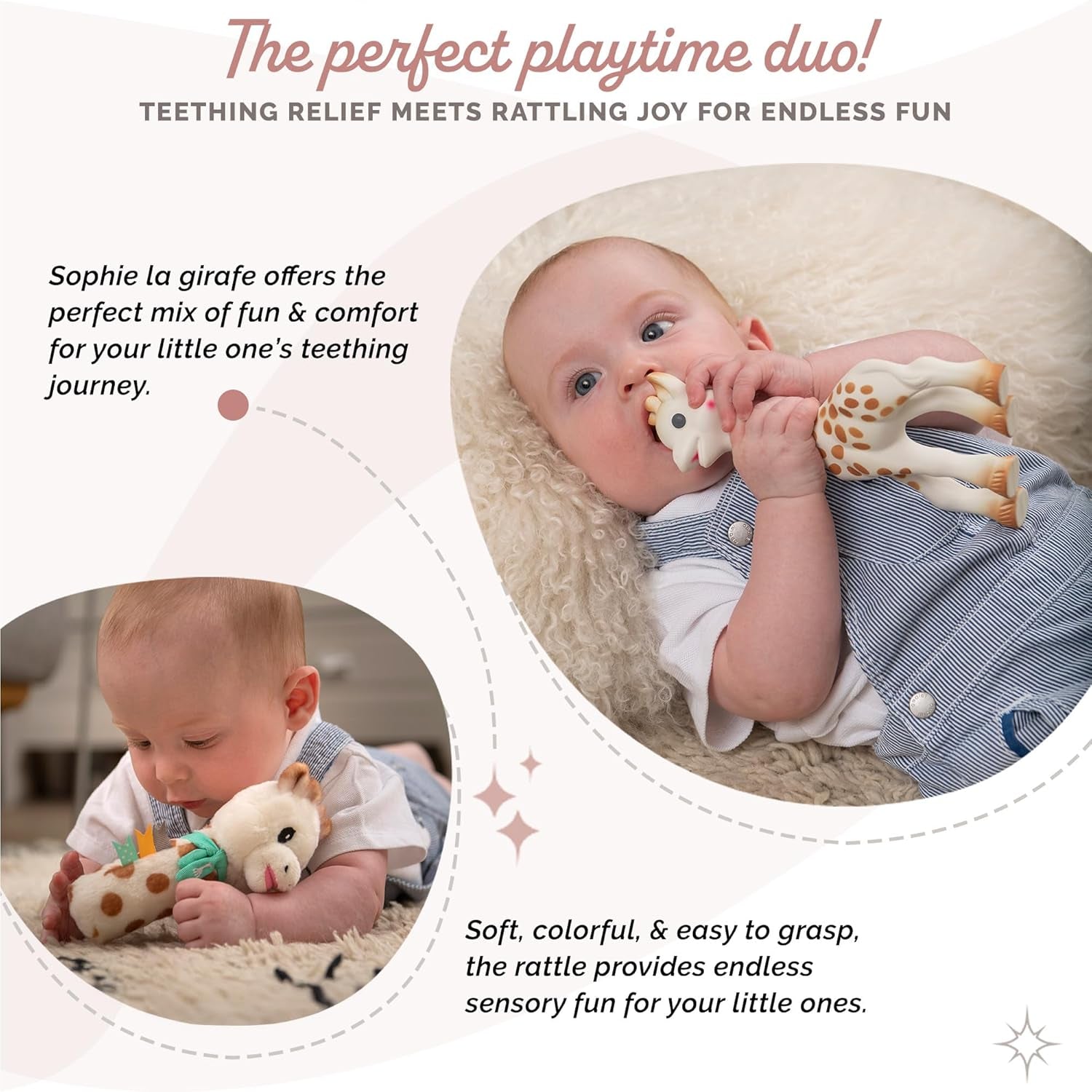 Set regalo di compleanno Sophie la giraffa Pouet sonaglino sophisticated 00012 Toys Bebe Naty Shop
