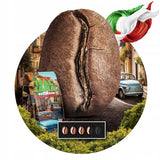 Caffè in grani tostati Italiana Bellagio 1kg | 80% Arabica e 20% Robusta | con sentori di frutta secca e cioccolato fondente | appena tostato, bassa acidità | per macchine da caffè | Caffè Orca Blu