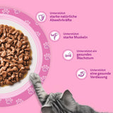 Whiskas Junior Classic Selection Cibo umido per gatti in salsa, 48 bustine, 12 x 85 g (confezione da 4) - Cibo umido di alta qualità per gatti in crescita, da 2 a 12 mesi
