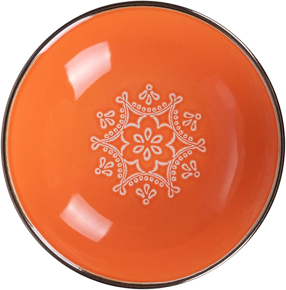 Set di stoviglie in gres da 12 pezzi, 4 set di piatti in 4 modelli diversi, Baku Sunset