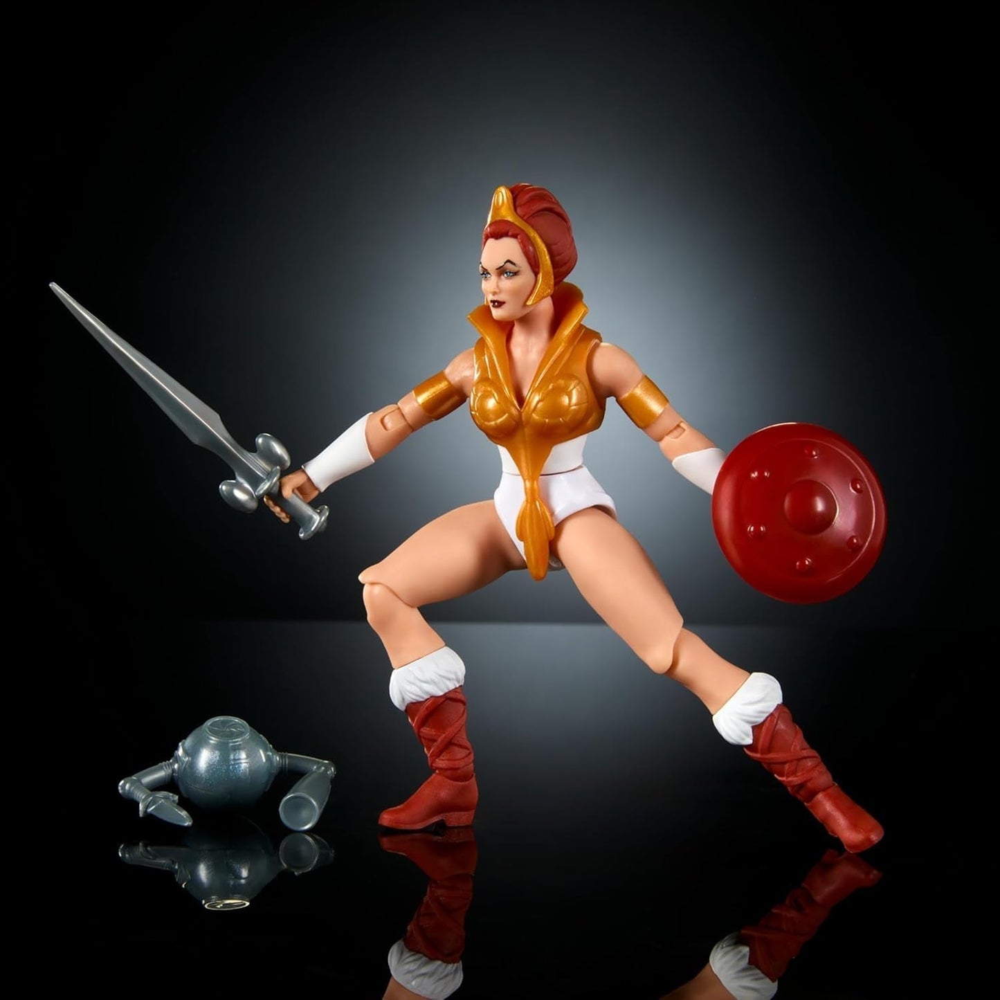 Masters of the Universe Origins Toy Cartoon Teela Action Figure Alta circa 14 cm Motu Heroine Accessorio e Mini Comic HYD27 Action Figure Naty Shop