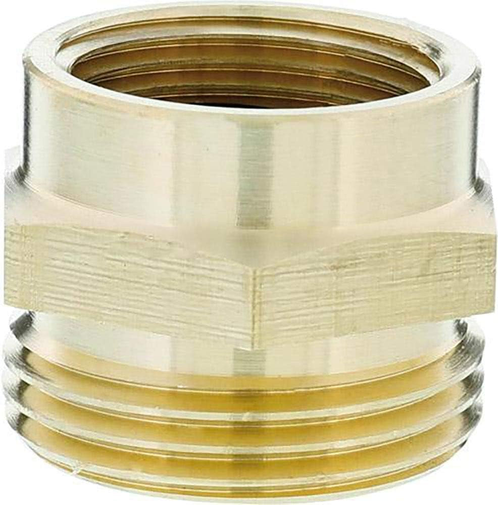 Nipplo filettato in ottone Gardena: connettore in ottone per il collegamento su entrambi i lati, ad es. alle pompe, filettatura tubo 26,5 mm (G 3/4 pollici) (7260-20)