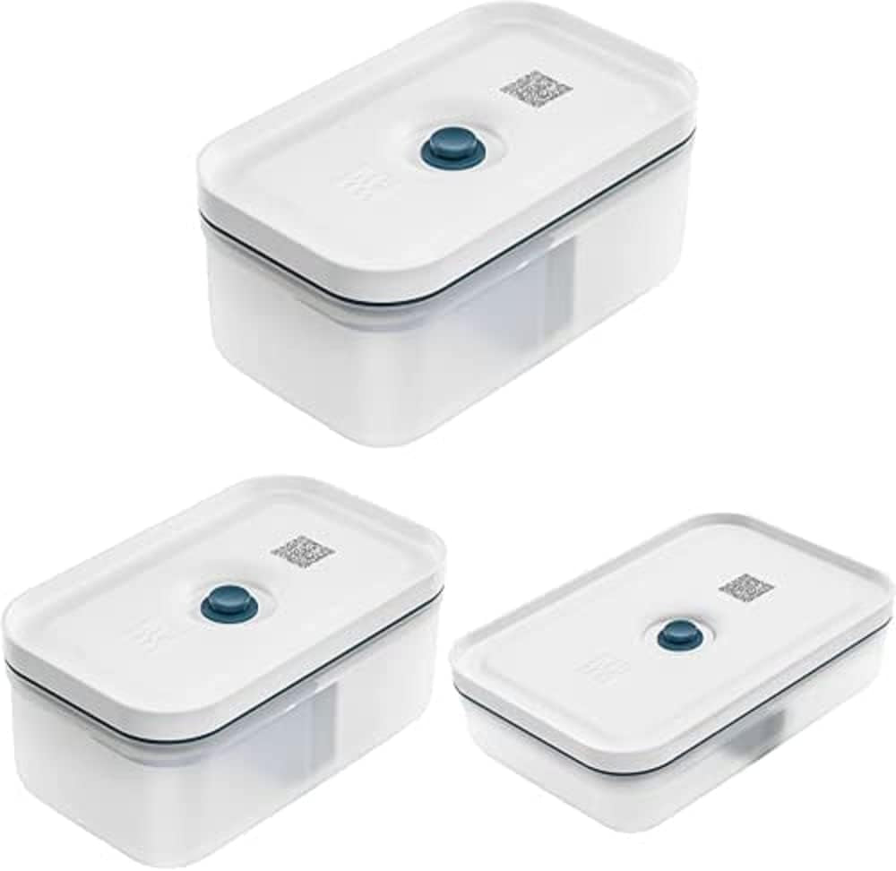 Zwilling Fresh & Save Set portapranzo sottovuoto/contenitore per frigorifero, 3 pezzi, plastica, semitrasparente, contenitori per alimenti La Mer Naty Shop Titolo predefinito