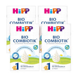 HiPP 1 Organic Combiotik (4 x 600g), latte in polvere per lattanti fin dalla nascita, con colture naturali di acido lattico e amido organico facile da trattare, della migliore qualità biologica
