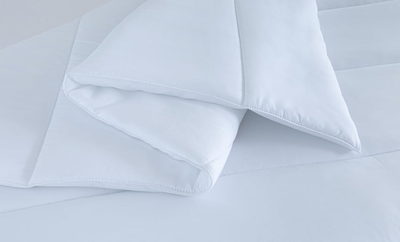 Coperta trapunta 3001 in fibra antiacaro, autunno inverno, 300 GR/M², bianco (tutte le taglie disponibili) (letto 105/120-180 X 220 Cm) Piumini e trapunte Naty Shop