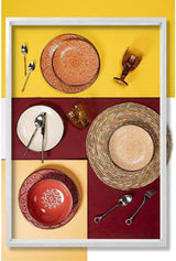Set di stoviglie in gres da 12 pezzi, 4 set di piatti in 4 modelli diversi, Baku Sunset