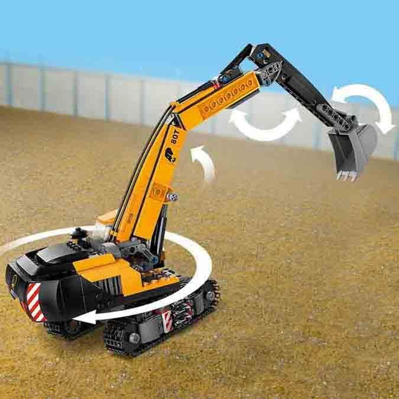 Escavatore cingolato LEGO City, escavatore giocattolo per bambini a partire da 8 anni, giocattolo costruibile con modello di escavatore, camion costruibile con accessori e 3 minifigure 60420 Set di costruzione Besuche den LEGO-Store