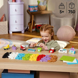 Set creativo LEGO Classic per costruire e giocare - set con mattoncini colorati - costruisci una casa, un cane, una macchina divertente, una tastiera di pianoforte e un arcobaleno - set artigianale per ragazzi e ragazze a partire da 5 anni Set di costruzione Besuche den LEGO-Store