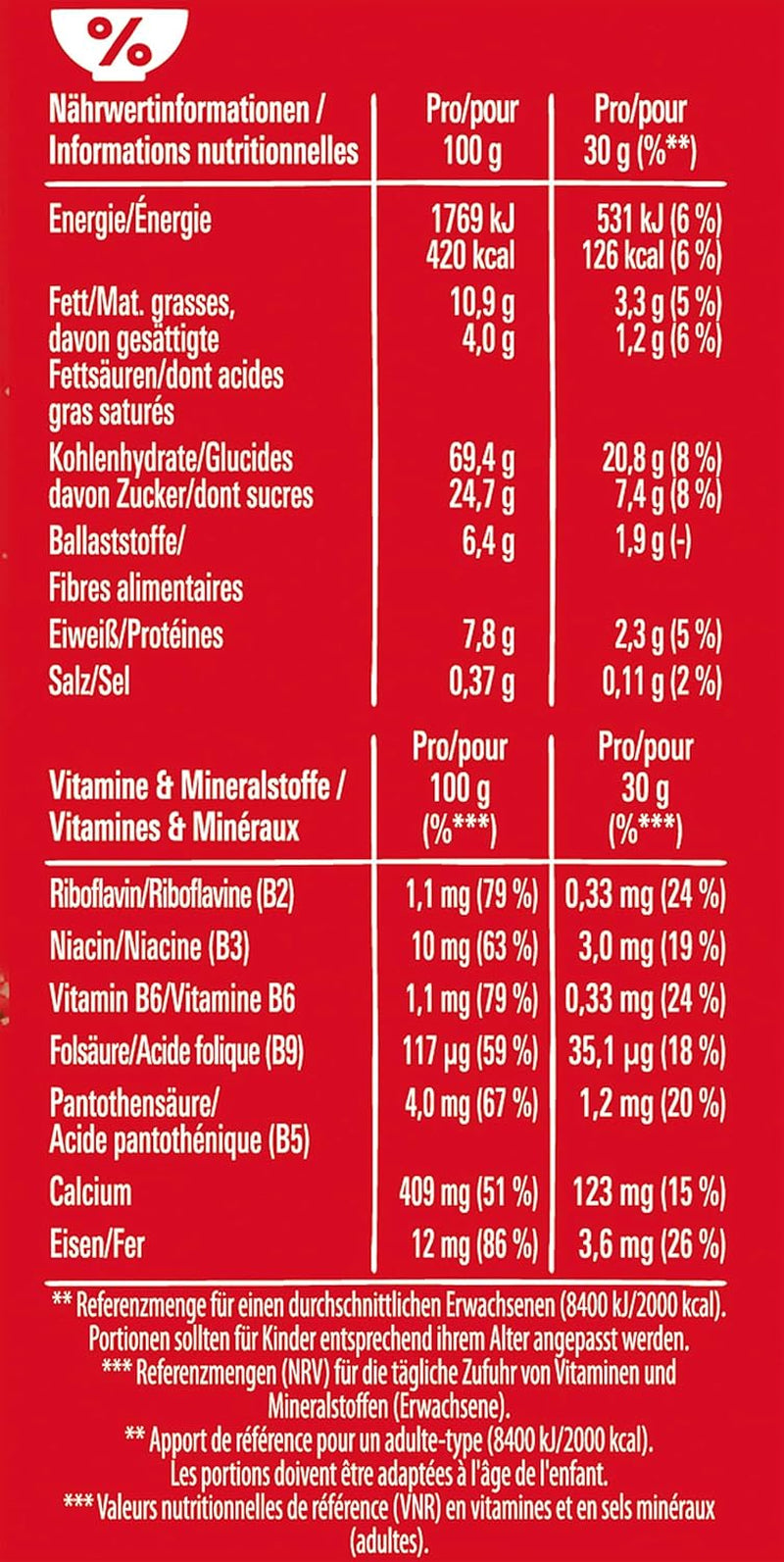 Nestlé Cereal, croccanti cereali da colazione con tipico wafer e delizioso cioccolato, 1 confezione (1 x 330 g)