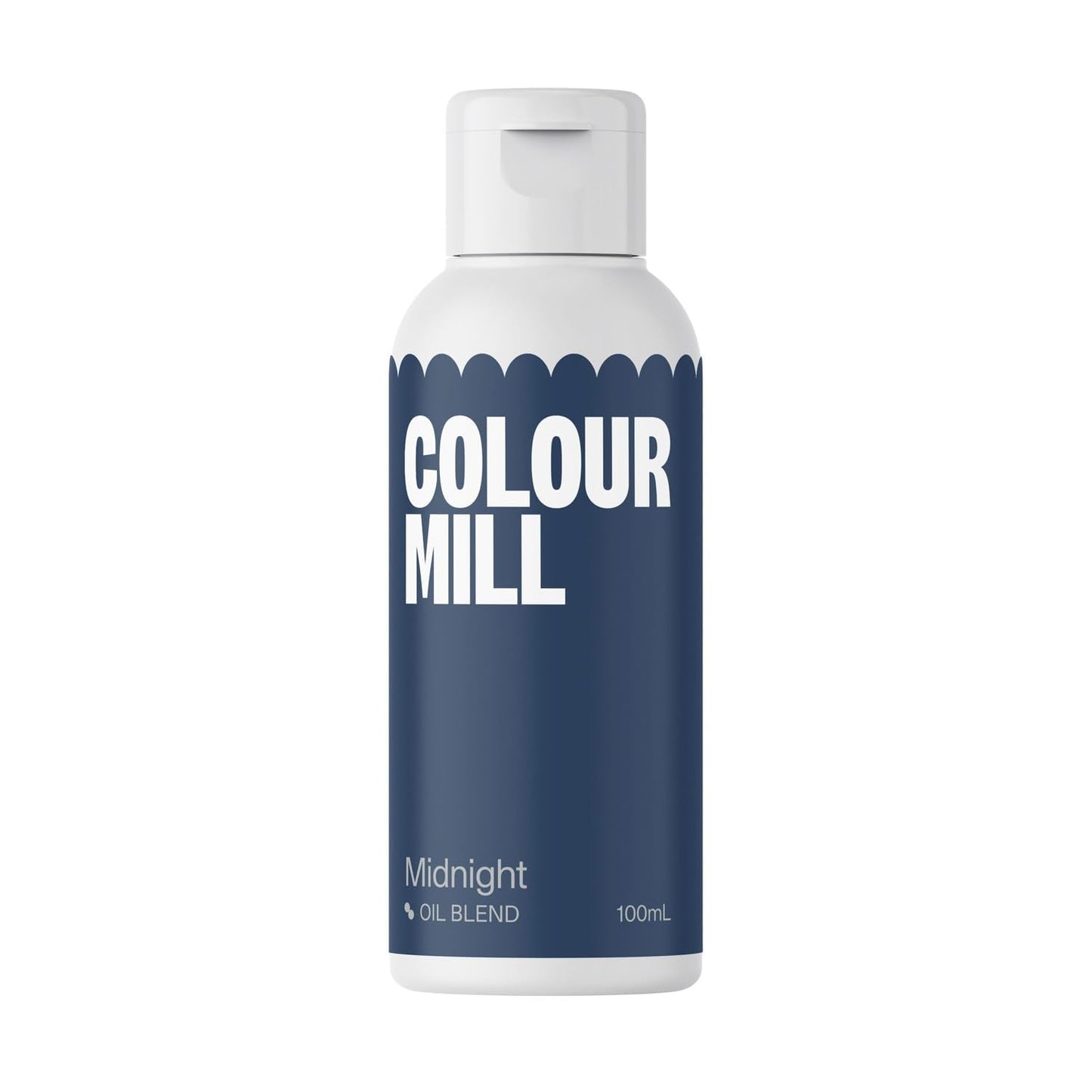 Colorante alimentare Color Mill Oil Blend Midnight Oil - Colorante alimentare per cioccolato, fondente, muffin, torte, dolci, amaretti - Colorante alimentare per decorare torte - 100 ml