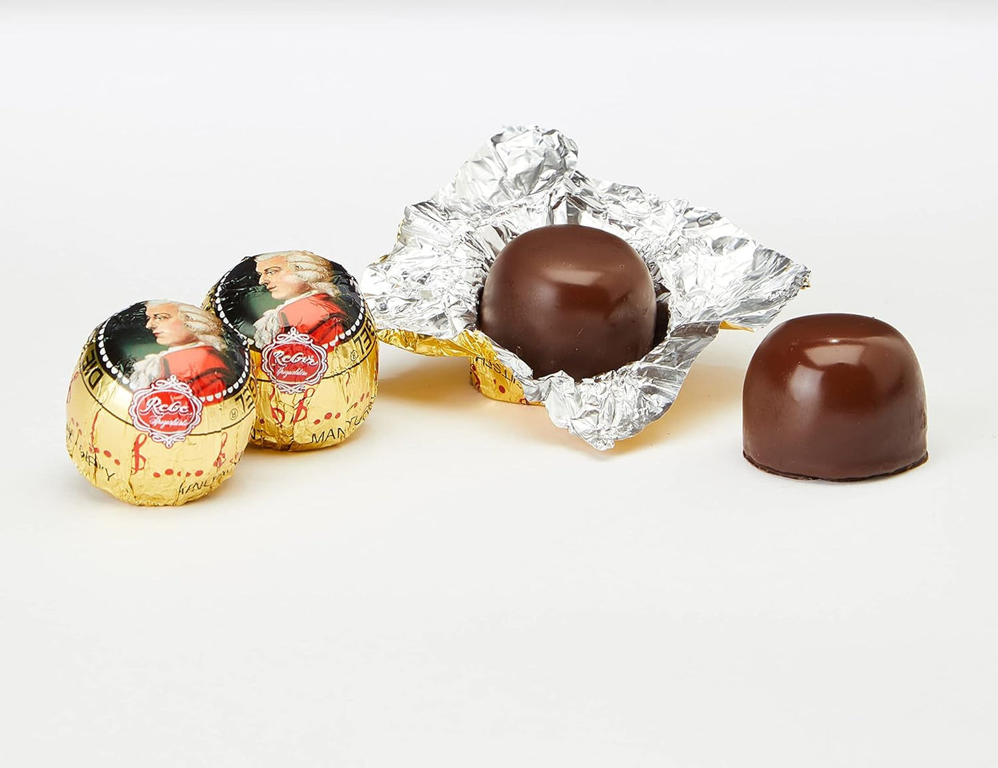 Mozart Barocco - Autentiche palline di torrone di marzapane al cioccolato fondente Mozart 12 pezzi 1 x 240 g (confezione da 5)