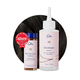 Set Tintura Permanente Per Capelli Copertura Del Grigio Al 100% Colorazione Domestica 0% Ammoniaca Tinture Per Capelli Tinture Per Capelli Multidimensionali Tinture Per Capelli Professionali Naty Shop Tintura Per Capelli Nero-Marrone 3N