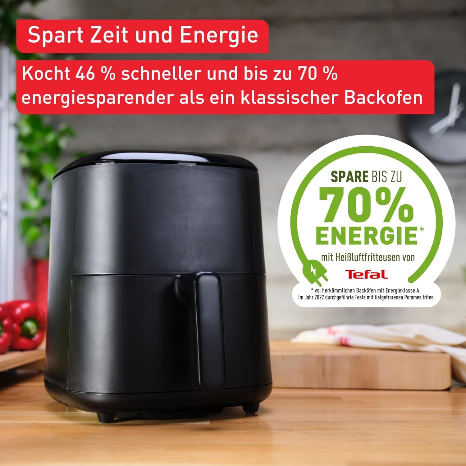 Tefal Easy Fry Max EY2458, 5 litri, Friggitrice ad aria calda, 10 programmi di cottura automatici, touch screen digitale Elettrodomestici Naty Shop