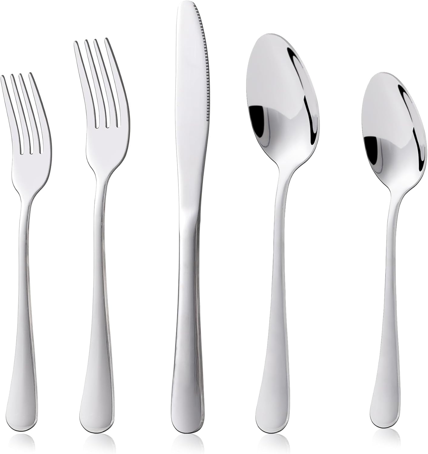 Set posate Kitchenboss per 6 persone: Set posate 20 o 30 pezzi Kitchen Naty Shop Silver 20 pezzi