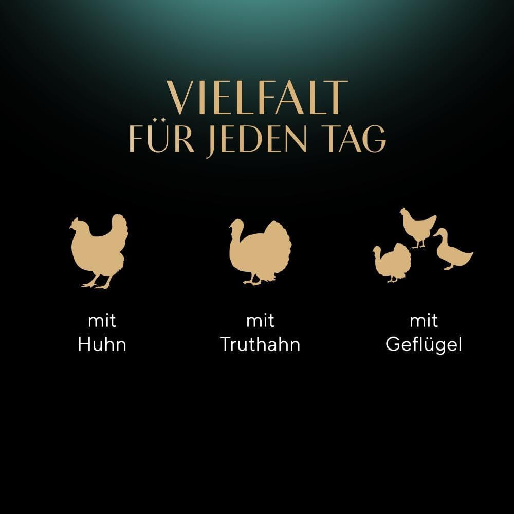 Sheba Portion Pouches Cibo umido per gatti, confezione multipla di gelatina di tacchino e pollo fresca e raffinata, 6x6x50 g - Cibo per gatti in gelatina di tacchino e pollo di alta qualità